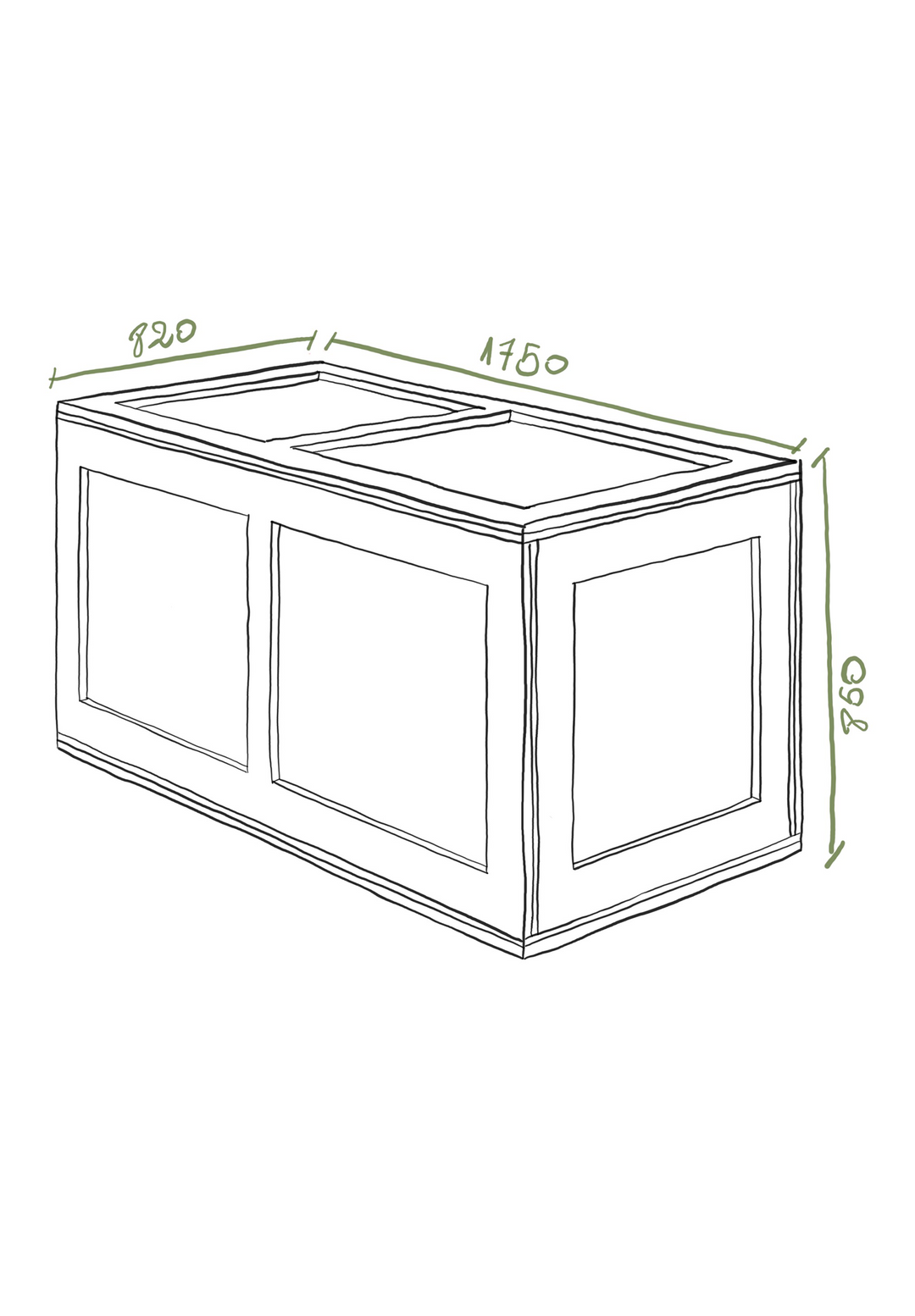 <alt="Caisse en bois de réemploi conçue par Kozto, structure simple et robuste">